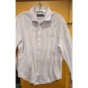 Polo Ralph Lauren Mens XL FITS LARGE Long Sleeve Button Down‎ Shirt Casual